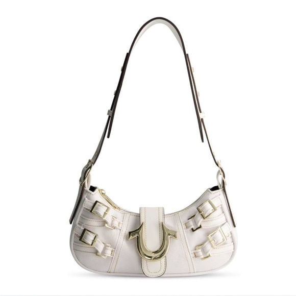 True Religion Multi Strap Denim Shoulder Bag - Picture 1 of 6